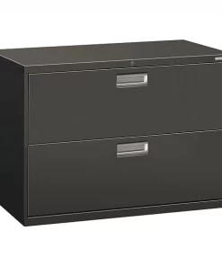 Hon 42" W 2 Drawer File Cabinet, Charcoal, A4/Legal/Letter
