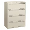 Hon 42" W 4 Drawer File Cabinet, Light Gray, A4/Legal/Letter