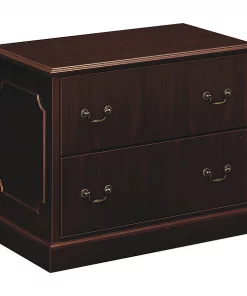 Hon 37-1/2" W 2 Drawer File Cabinet, Mahogany, Legal/Letter