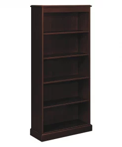 Hon Five-Shelf Bookcase, 35-3/4w x 14-5/16d x 78-1/4h, Mahogany