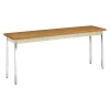 Hon Rectangle Utility Table, 72" X 18" X 29", Harvest/Putty Top, High-Pressure Laminate