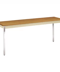 Hon Rectangle Utility Table, 72" X 18" X 29", Harvest/Putty Top, High-Pressure Laminate
