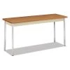 Hon Rectangle Utility Table, 60" X 20" X 29", Harvest/Putty Top, High-Pressure Laminate