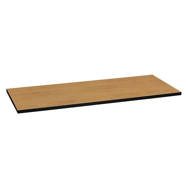 Hon Rectangle Table Top, 60" X 24" X 1.13", Harvest/Black Top, High-Pressure Laminate