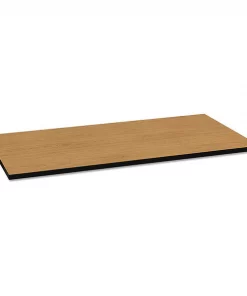 Hon Rectangle Table Top, 60" X 30" X 1.13", Harvest/Black Top, High-Pressure Laminate