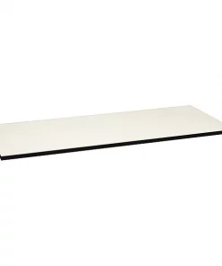 Hon Rectangle Table Top, 72" X 30" X 1.13", Silver Mesh/Black Top, High-Pressure Laminate