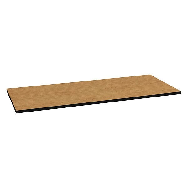 Hon Rectangle Table Top, 72" X 30" X 1.13", Harvest/Black Top, High-Pressure Laminate