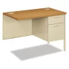 Hon Desk Return, 42" W, 29.5" H, Harvest/Putty, Metal