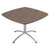 Iceberg Square Coffee Table, 42" X 42" X 29", Natural Teak Top, Laminate