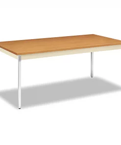 Hon Rectangle Utility Table, 72" X 36" X 29", Harvest/Putty Top, High-Pressure Laminate