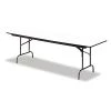 Iceberg Rectangle Folding Table, 60" W, 30" L, 29" H, Gray Top, Melamine