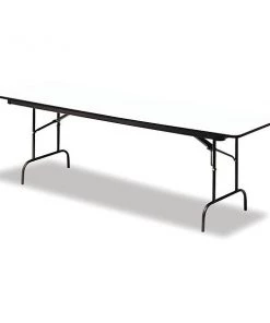Iceberg Rectangle Folding Table, 60" W, 30" L, 29" H, Gray Top, Melamine