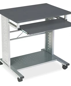 Mayline Empire Mobile PC Cart, 29-3/4w x 23-1/2d x 29-3/4h, Anthracite