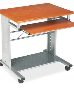 Mayline Empire Mobile PC Cart, 29-3/4w x 23-1/2d x 29-3/4h, Medium Cherry