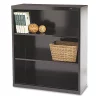 Tennsco Metal Bookcase, Three-Shelf, 34-1/2w x 13-1/2d x 40h, Black