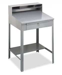 Tennsco 34.5" W, 53.75" H, Medium Gray, Heavy-Gauge Steel