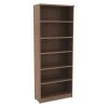 Alera Valencia Bookcase, 6-Shelf, 31 3/4w x 14d x 80 3/8h, Mod Walnut