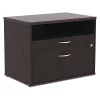 Alera 29-1/2" W 2 Drawer File Cabinet, Espresso, Legal/Letter