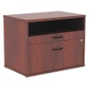 Alera 29-1/2" W 2 Drawer Low File Cabinet, Medium Cherry, Legal/Letter
