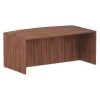Alera Desk Shell, 71" W, 29.63" H, Modern Walnut, Textured Woodgrain Laminate