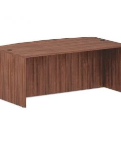 Alera Desk Shell, 71" W, 29.63" H, Modern Walnut, Textured Woodgrain Laminate