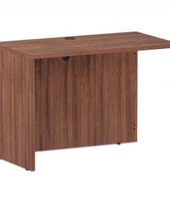 Alera Desk Shell, 42" W, 29.5" H, Modern Walnut, Textured Woodgrain Laminate