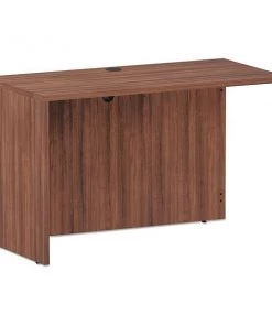 Alera Desk Shell, 47 1/4" W, 29.5" H, Modern Walnut, Textured Woodgrain Laminate