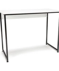 Ofm Essentials Computer Desk with Metal Leg BlackWh