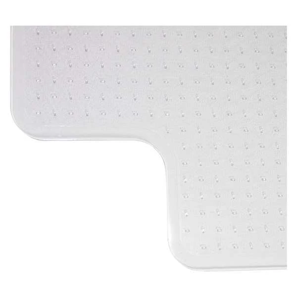 Aleco Chair Mat 46"x60", Traditional Lip Shape, Clear, for Carpet - Image 2