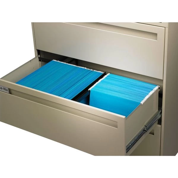 Tennsco 42" W Laterial File Cabinet, Champagne/Putty - Image 2