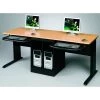 Balt Workstation Desk, 24" D, 72" W, 29" H, Teak, PVC