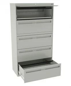 Tennsco 36" W Laterial File Cabinet, Light Gray
