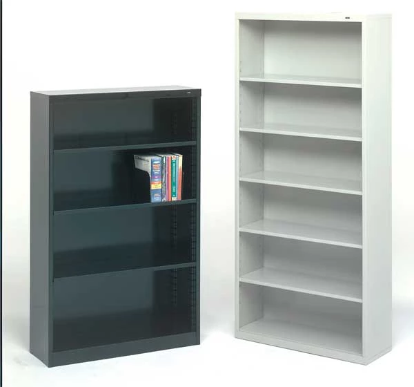 Tennsco 3-Shelf Stationary Bookcase, 40"x34-1/2" Black - Image 2