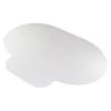 Aleco Designer Chair Mat 48"x60", Ellipse Shape, Clear, for Hard Floor