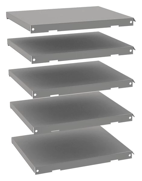 Tennsco Shelves, Letter Size, Gray, PK5