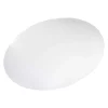 Aleco Designer Chair Mat 48"x60", Oval Shape, Clear, for Hard Floor
