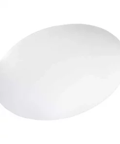 Aleco Designer Chair Mat 48"x60", Oval Shape, Clear, for Hard Floor