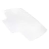 Aleco Designer Chair Mat 48"x60", Arc with Lip Shape, Clear, for Carpet