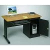 Balt Workstation Desk, 24" D, 48" W, 29" H, Teak, PVC