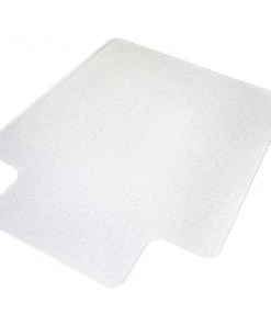 Aleco Chair Mat 46"x60", Traditional Lip Shape, Clear, for Carpet