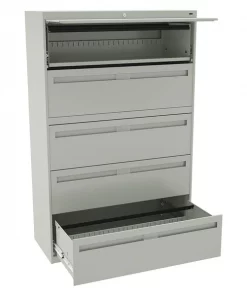 Tennsco 42" W Laterial File Cabinet, Light Gray