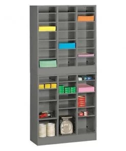 Tennsco Literature Sorter 21 Compartments, Medium Gray