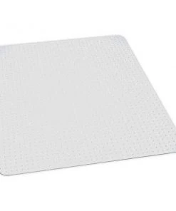 Zoro Select Chair Mat 72"x60", Rectangular Shape, Clear, for Carpet