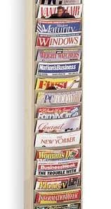 Durham Mfg Literature Rack 20 Compartments, 13-1/8"W x 4"D Tan