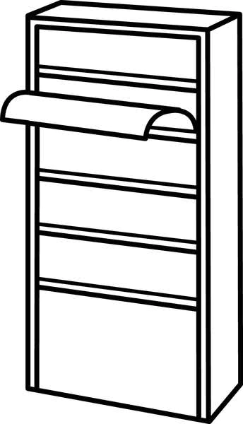 Durham Mfg Literature Rack 10 Compartments, 13-1/4"W x D Gray - Image 2