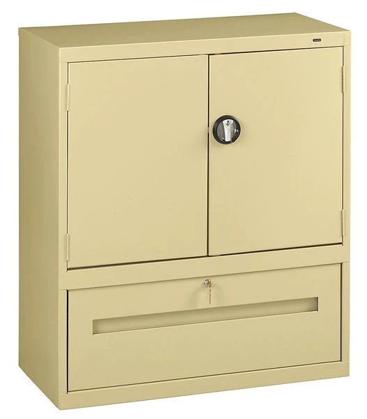 Tennsco 36" W 1 Drawer Combination Cabinet, Sand, Letter/Legal - Image 3
