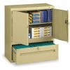 Tennsco 36" W 1 Drawer Combination Cabinet, Sand, Letter/Legal
