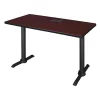 Cain Rectangle Training Table, 48" X 29", Mahogany