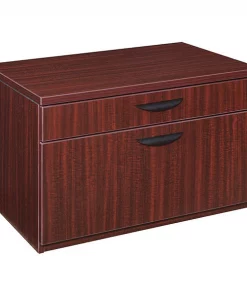 Legacy Low Box Lateral File Cabinet, Mahogany, Letter/Legal