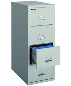Fireking 15-1/4" W 4 Drawer Vertical File, Parchment, Legal